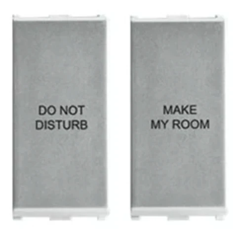 Anchor Roma Urban 2-Module DND & MMR Internal Control Unit | Guestroom Do Not Disturb & Make My Room Switch | Code: 66702S (Silver)