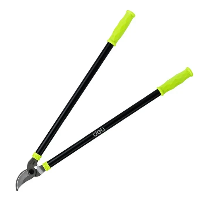 Deli 27" Professional 55 Carbon Steel Gardening Lopper | Heavy-Duty 690mm High-Leverage Bypass Tree Shears with 25mm Max Branch Cutting Capacity | EDL580320