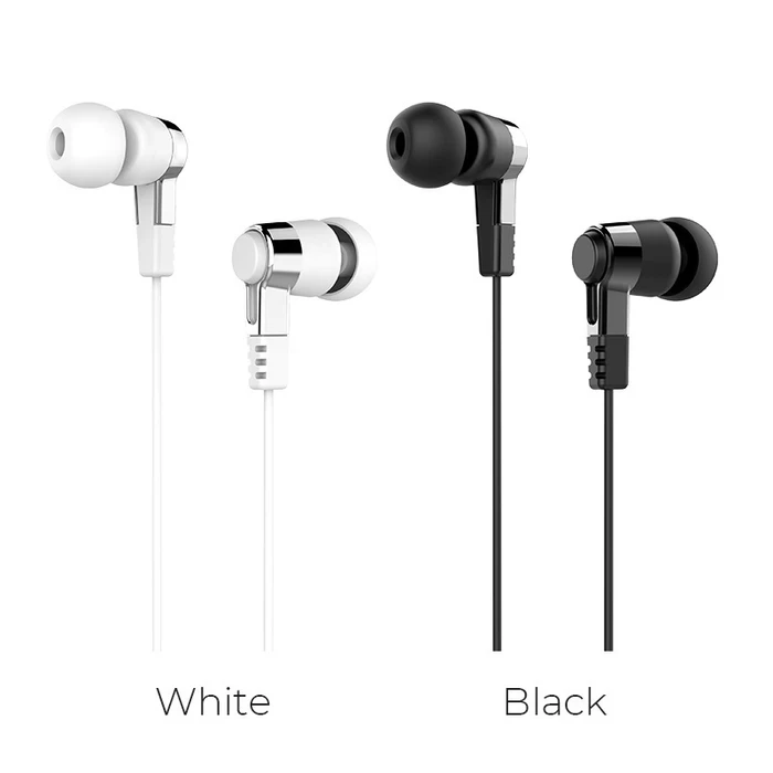 HOCO AMAZING RHYME Universal Wired Earphone with Microphone | 10mm Driver | Black, White Finish | M52