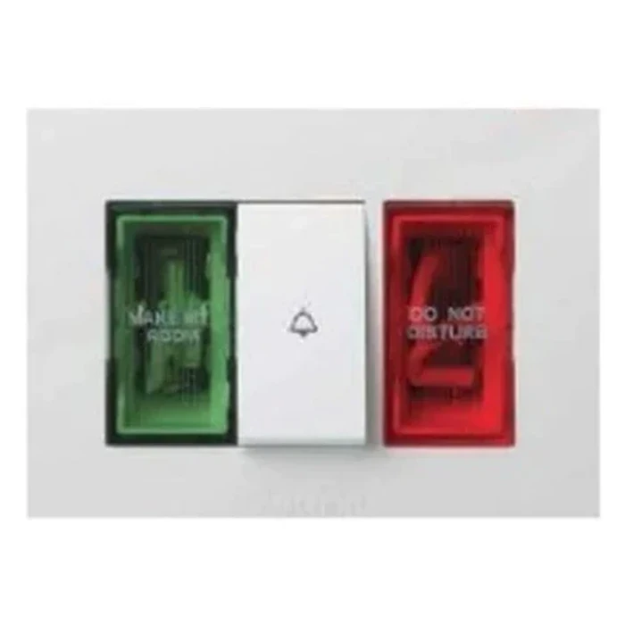 Anchor Penta Modular DND & MMR Hospitality Signaling System 240V | 2-Module Internal Guest Control & 3-Module External Corridor Display with Bell Push | 65708 / 65709 (White) & 65708B / 65709B (Black)