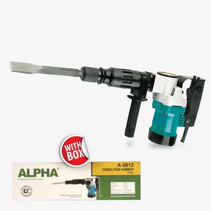 Alpha Lightweight Demolition Hammer 900W | 5Kg High-Frequency Electric Concrete Chipper & Wall Chasing Breaker | A0812