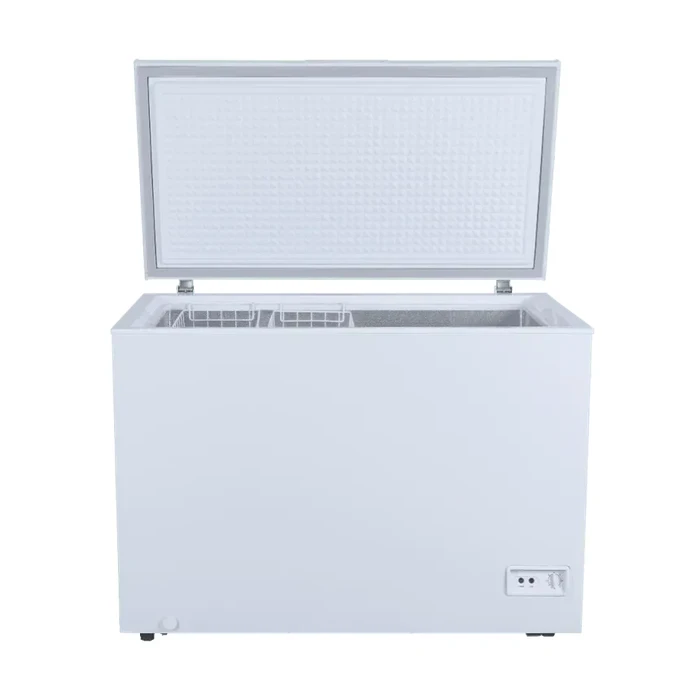 Akaritek 250L Single Hard Top Chest Freezer | R600a Eco Direct Cooling System | Adjustable Thermostat Balanced Hinge Storage Deep Freezer | AK-DF250A