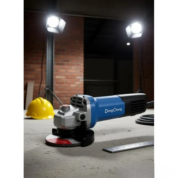Dongcheng 4" Heavy Duty Electric Angle Grinder 900W | 13,000 RPM High-Speed Metal Cutting & Surface Grinding Station with Dust Ejection System | DSM21-100B