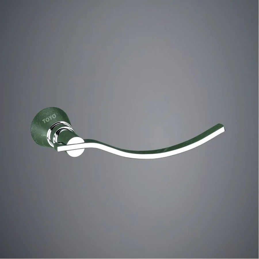 TOYO 11107 Prismy Series Towel Ring - 56 Grade Full Brass, Die-Forged, High Grade Chrome Finish