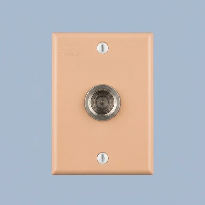 Anchor Penta Urea Deluxe T.V. Antenna Coaxial Wall Outlet 240V | Flush In-Wall Television Socket in White (38411) & Ivory (50381)