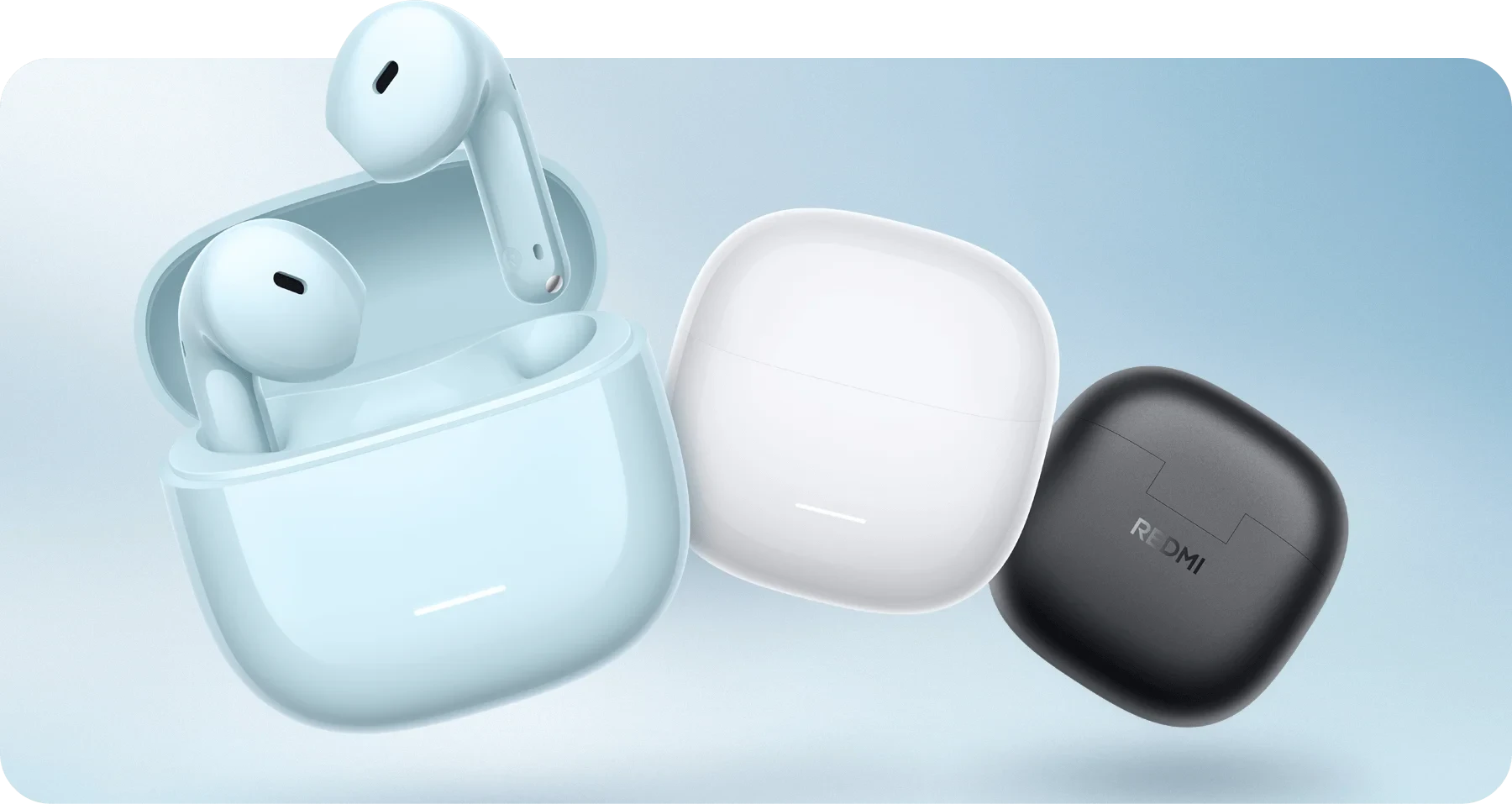 Redmi Buds 8 Active TWS Earbuds | Bluetooth 5.4 Low-Latency Connection & 37-Hour Total Playback | 3.8g Ultra-Lightweight Comfort Design | Black / Blue / White | M2537E1