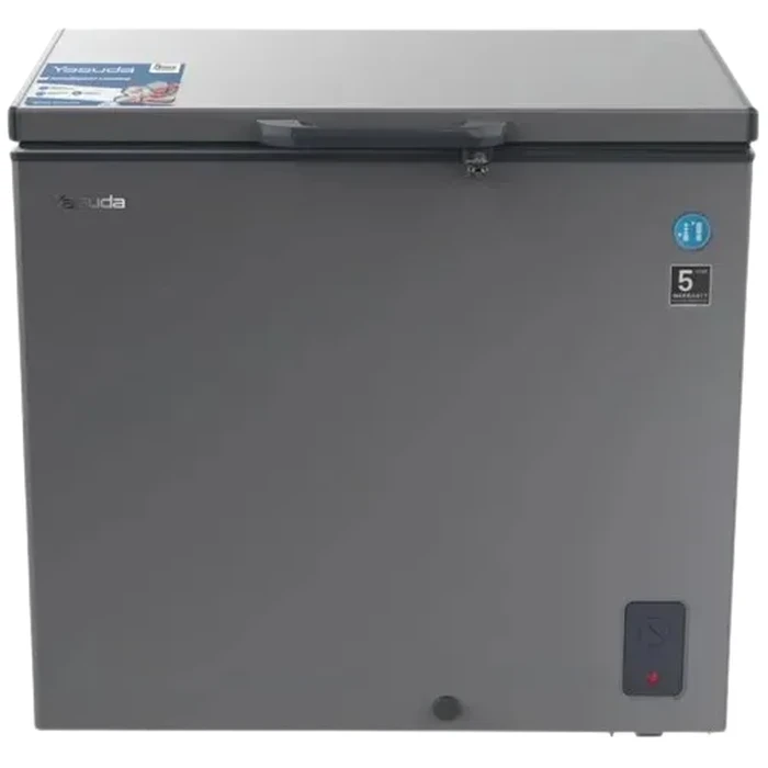 Yasuda Single Door Hard Top Deep Freezer | Max -25°C Mechanical Control Tropical Compressor | 70mm Insulation Embossed Aluminum Inner Body Lock & Key | YS-DFA110, YS-DFA160 & YS-DFA200