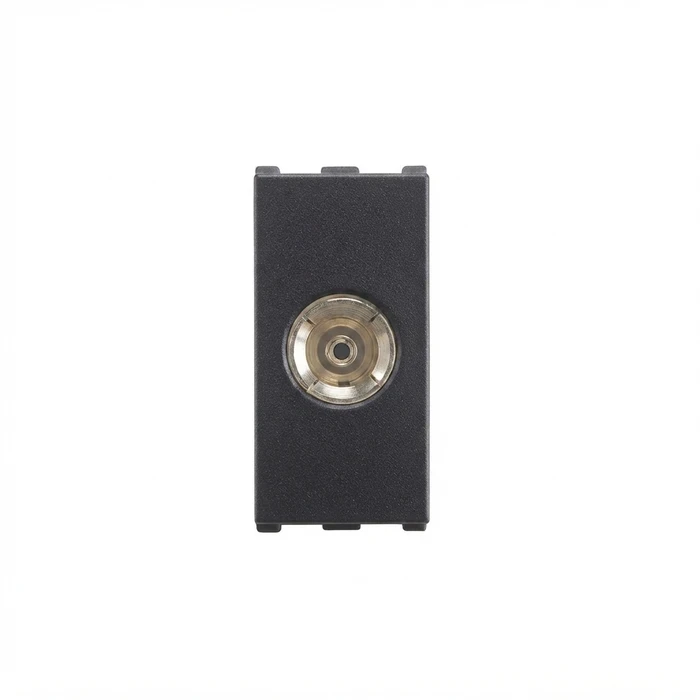 Anchor Roma Urban 1-Module (1M) Coaxial TV Socket Outlet 240V | In-Wall RG6/RG59 Cable & Satellite Antenna Wall Port | 66602S (Silver) & 66602GB (Graphite Black)