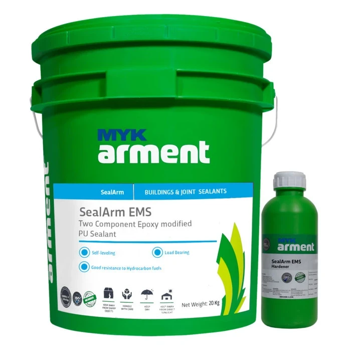 SealArm EMS Two-Component Epoxy Modified PU Semi-Rigid Floor Sealant | Heavy-Duty Load-Bearing Joint Filler for Industrial Warehouses & Factories (5 Kg) | SealArm Series