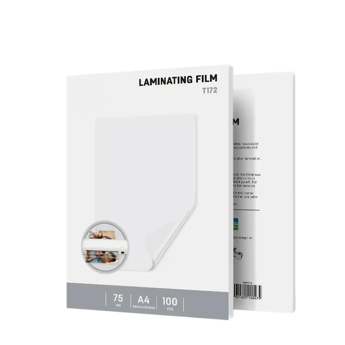 Deli A4 Thermal Laminator Pouches | 70-75 Micron Crystal Clear Protection Film | 100-Piece Box Pack (21.6 x 30.3 cm) | ET172