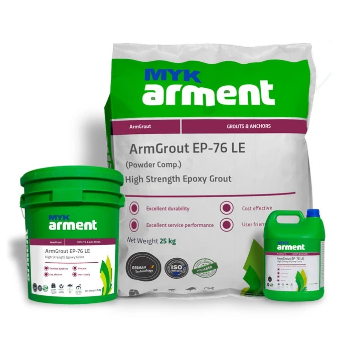 ArmGrout EP-76 LE Low-Exotherm Free-Flow High-Strength 76 N/mm² Epoxy Grout | Deep Pour Mass Machinery Foundation Kit | 19.5kg