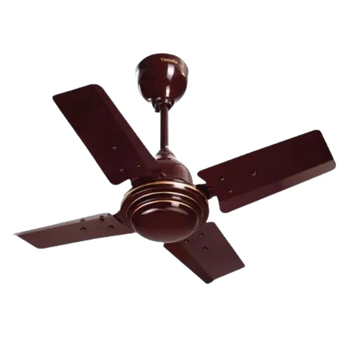 Yasuda 24" High-Speed Compact Ceiling Fan (Rich Brown) | 900 RPM 4-Blade High Air Delivery Energy Saving Fan | Model YS-FC51