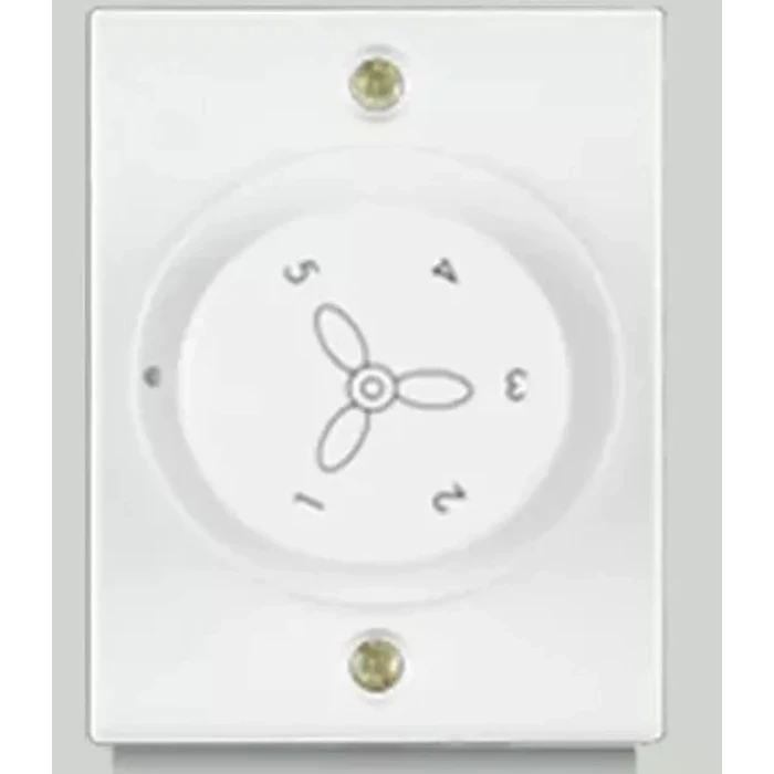 Anchor Penta Urea Deluxe 100W 4-Step Fan Regulator 240V | 2-Module Flush Wall Ceiling Fan Speed Controller | White (38660) & Ivory (50440)