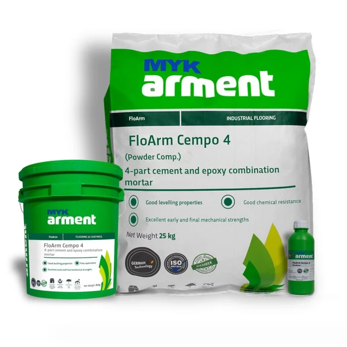 FloArm Cempo 2 / 4 / 10 Free-Flow Modified Epoxy Moisture Barrier Underlayment | Heavy-Duty 3-Part Chemical & Abrasion Resistant Floor Screed | 20kg, 26kg & 31.5kg