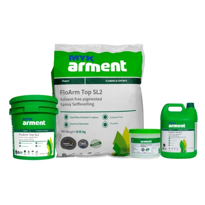 FloArm Top SL2 Professional 2mm Solvent-Free Self-Leveling Epoxy Flooring System | Heavy-Duty Chemical & Impact Resistant Industrial Resin Screed | 23kg Kit