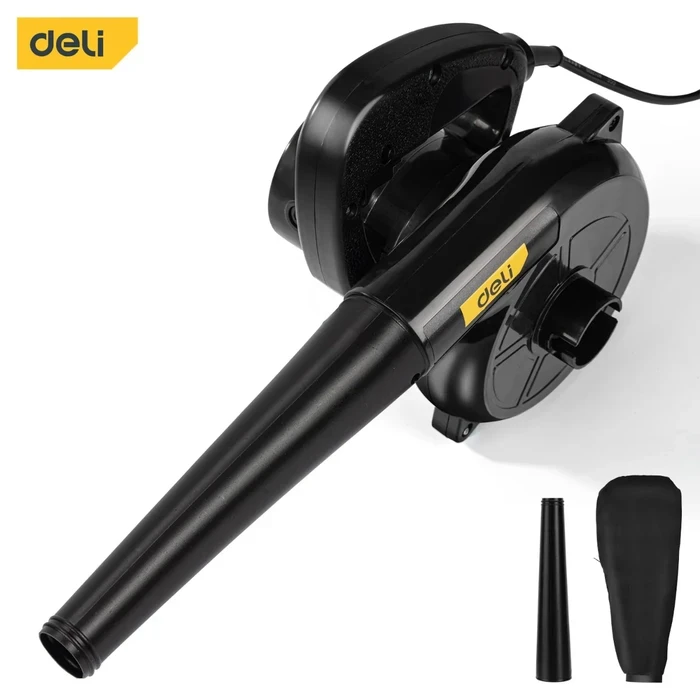 Deli 500W Professional 2-in-1 Dual Function Aspirator Blower | Heavy-Duty 13000rpm Electric Handheld Air Duster & Suction Vacuum with 2.0m³/min Wind Volume | EDL-GF03-E1