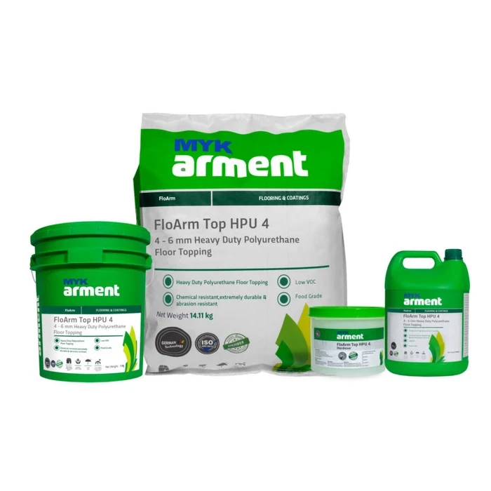 FloArm Top HPU 4 Plus Professional 3-5mm Heavy-Duty Self-Levelling Polyurethane Industrial Floor Topping | Chemical & Thermal Resistant Screed for Clean Rooms & Food Plants