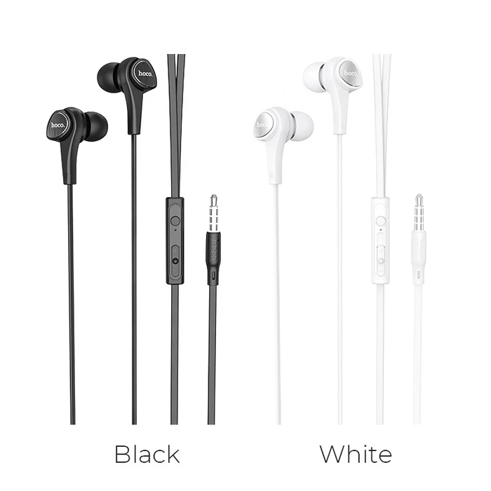 HOCO Passion In-Line Control Earphone | 12mm Driver | 3.5mm Plug | 1.2m Cable | M66