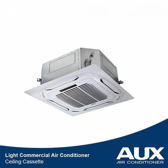 AUX 4.0 TR Inverter Ceiling Cassette Air Conditioner | 48000 BTU/h DC Inverter | ALCA-H48/5DR3AB-R 3-Phase 360° Surround Airflow Commercial System