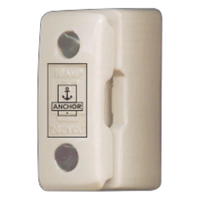 Anchor by Panasonic 16A 240V Porcelain Rewirable Kitkat Fuse Unit | Single-Phase Domestic & Sub-Circuit Overcurrent Protection Cutout | 9297