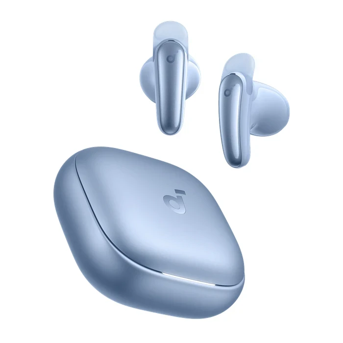 Anker Soundcore Liberty Buds Semi-In-Ear TWS Earbuds | Adaptive ANC, Real-Time AI Translation (100+ Languages) & 3D Spatial Audio | White