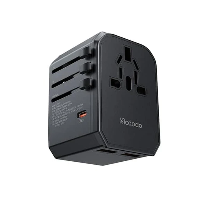 MCDODO 33W Universal Travel Adapter | Global 200+ Country Connectivity Matrix | PD & QC 3.0 Logic | CP-4290