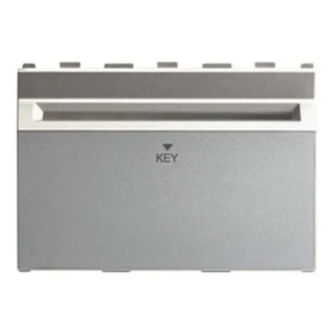 Anchor Roma Urban 3-Module 20A Electronic Keycard Unit | Energy Management Switch with 30-Second Time Delay | Code: 66701S (Silver)