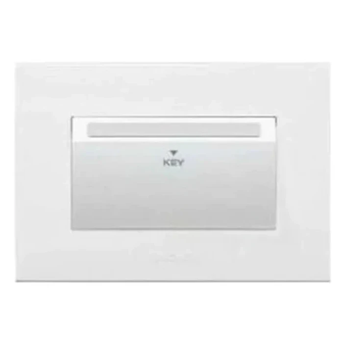 Anchor Penta Modular 20A Keycard Unit with 30-Sec Delay & 3M Plate (White & Black Options) | 240V Electronic Hotel Energy Saver Switch | 65703 / 65703B
