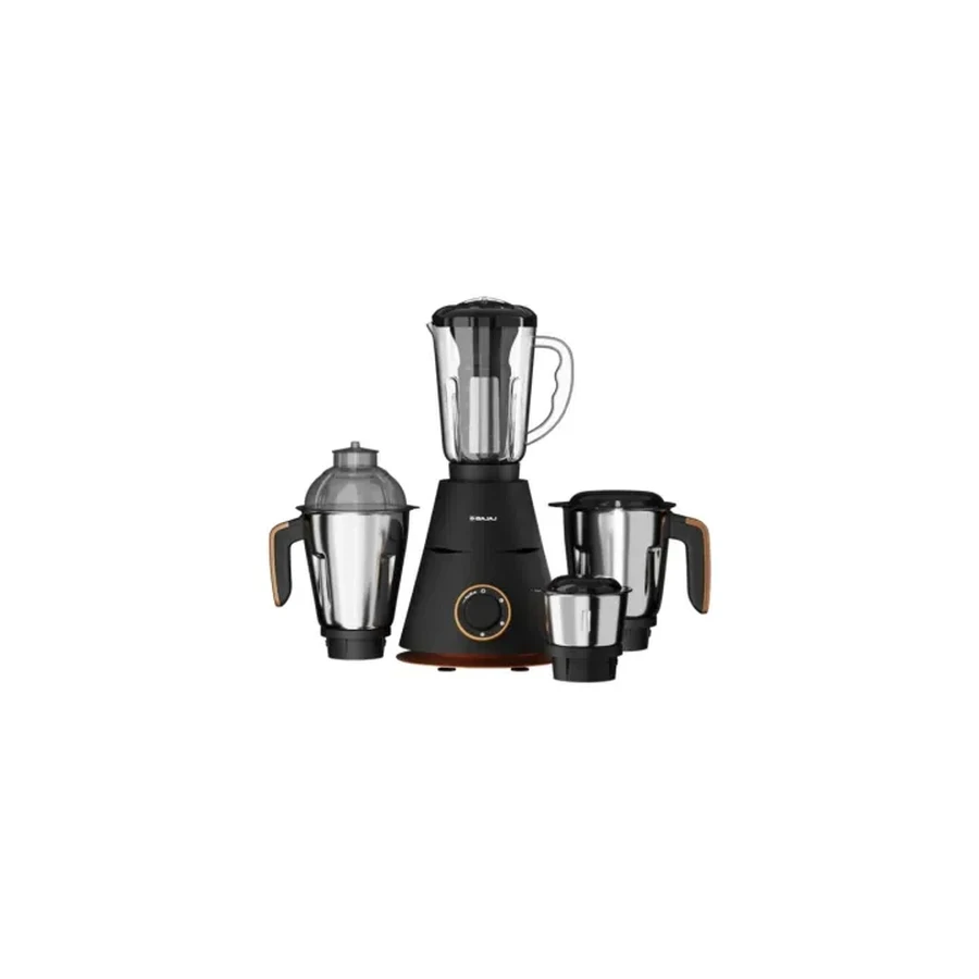 Bajaj Ninja Series Virtue 750W 4 Jar Mixer Grinder | 20000 RPM & Leakproof Jars | Overload Protection | 410595