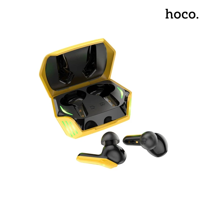 HOCO Magic Shadow Wireless BT Gaming Headset | 45ms Low Latency | BT v5.0 | Yellow Finish | S21