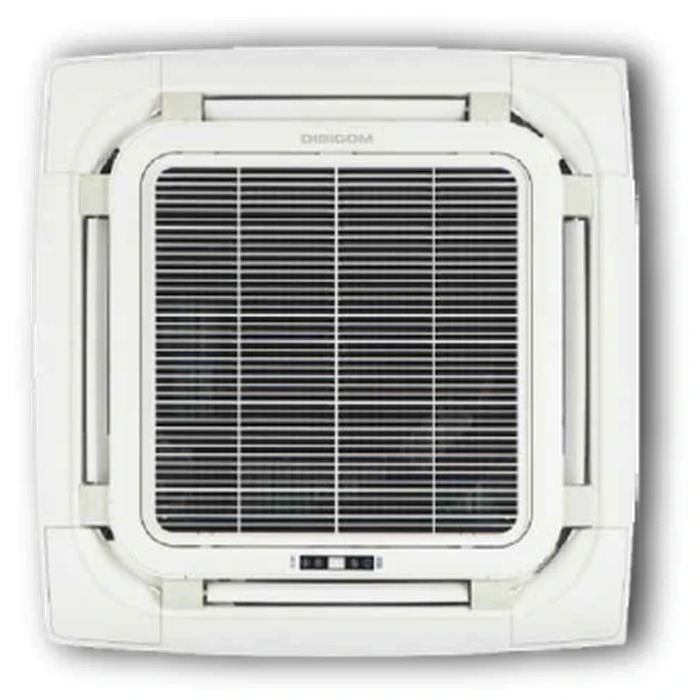 Digicom 1.0 Ton / 1.5 Ton / 2.0 Ton Cassette Air Conditioner | Copper Coil Aluminum Fins Cooling & Heating | Health Mode Air Purification LED Display Low Noise Ceiling AC | R401A