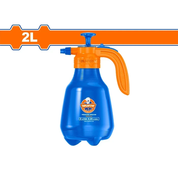 Wadfow 2L Professional Pneumatic Pressure Sprayer | Heavy-Duty Handheld Chemical Mister with 2.5BAR Max Pressure, Metal Pump Lever & Adjustable Straight Jet to Fine Mist Nozzle | WRS1820