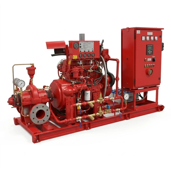 Kirloskar FM-Approved & UL-Listed Fire Fighting Pump Series | NFPA 20 Certified 1,500 m3/hr & 200m Head High-Pressure Emergency Fire Protection System