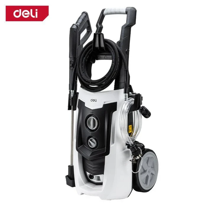Deli 2100W Professional 160 Bar High Pressure Washer | Heavy-Duty Copper Coil Pump Jet Cleaner with 7.8L/min Flow, Auto-Stop Function & 8M Hose | EDL882104