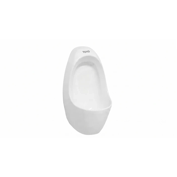 TOYO 580mm Compact Wall-Hung Ceramic Urinal | Double-Fired Premium Vitrified Sanitaryware | High-Traffic Deep Bowl Design Glossy White Finish | Toyo-27114