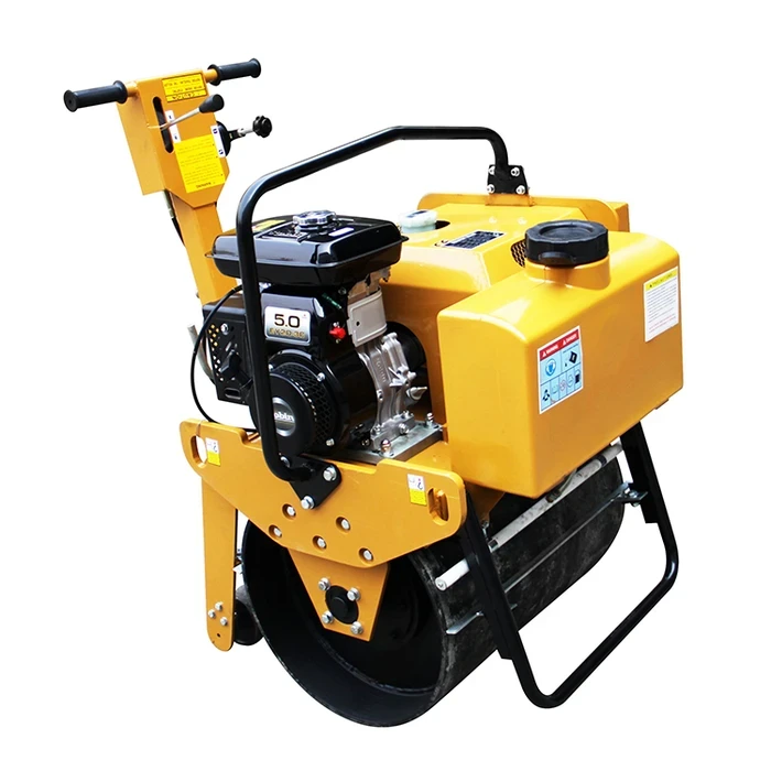 Tiger Walk-Behind Vibratory Road Roller | 5-5.5HP Engine & 15KN High-Impact Hydrostatic Compactor | 450x600mm Steel Drum & 15L Water Tank | AY-600