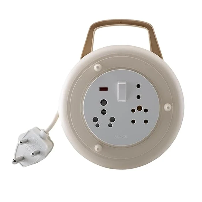 Anchor Dyna Flexicord 4M Retractable Extension Cord Reel | 15278 (2-Pin, 4M, 6A) & 15289 (3-Pin, 4M, 16A)
