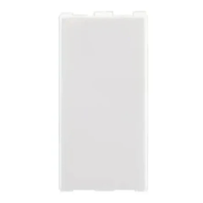 Anchor Roma 66604 Blank Plate | 1-Module Modular Safety Logic | Flame Retardant Polycarbonate Shield | High-Impact White Finish
