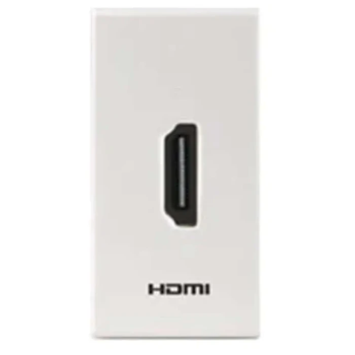 Anchor Roma 66711 HDMI Connector | 4K High-Definition Multimedia Logic | 1-Module Modular | Flame Retardant Polycarbonate Shield