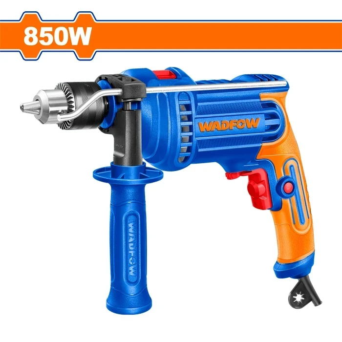 Wadfow 850W Corded Impact Drill Machine with Variable Speed Control | 13mm Keyed Chuck Dual-Mode Hammer & Rotary Drilling Power Tool | WMD15851