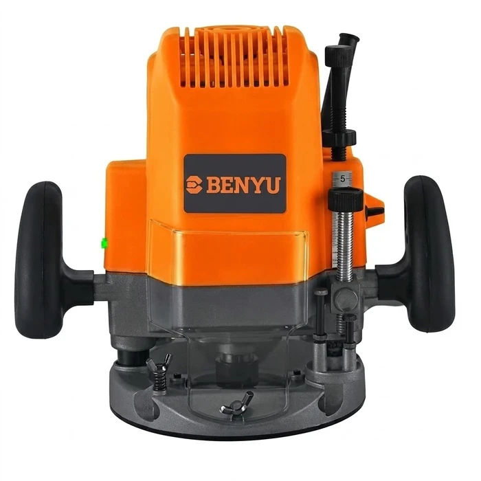 Benyu Corded Electric Plunge Router | High-Power Full Copper Motor Wood Milling & Trimming Machine for Cabinetry & Carpentry | Benyu Series - BY3612