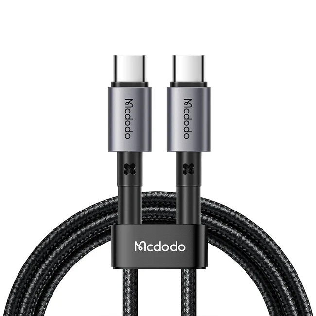 MCDODO 65W PD Type-C to Type-C Cable | Prism Series High-Velocity Power Matrix | 3.25A Aluminum Alloy Shield | CA-313
