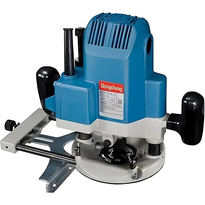DONGCHENG Fixed Base Heavy-Duty Wood Router | 22,000 RPM High-Speed Precision Timber Grooving & Shaping Tool | DMR04-12