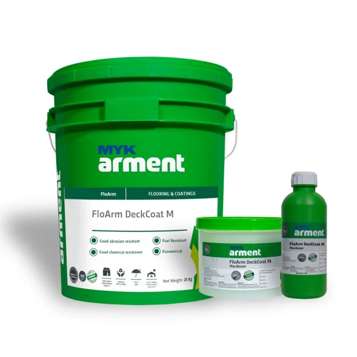 FloArm DeckCoat M Professional 3-Part Textured Epoxy Car Park Coating | Fuel & Oil Impermeable Anti-Slip Deck System for MLCPs & Basements | 6.25kg Kit