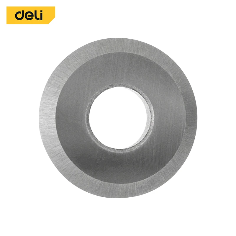 Deli 15x6x1.5mm Professional YG6X Tungsten Carbide Tile Cutter Scoring Blade | 88 HRA Hardness Replacement Scoring Wheel with ≥700m Lifespan (Silver) | EDL354001