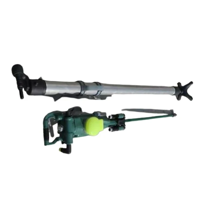 Tiger YT-28 Pneumatic Air Leg Rock Drill | Heavy-Duty Core Boring Piston Engine | High-Efficiency Deep Blast-Hole Mining & Tunneling Workstation Frame