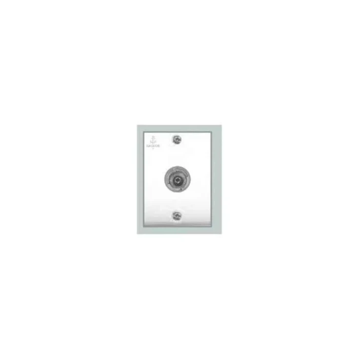 Anchor Penta PC Deluxe 1-Module (1M) T.V. Antenna Coaxial Wall Outlet | 75-Ohm Flush In-Wall RF Cable Socket (White) | 14607