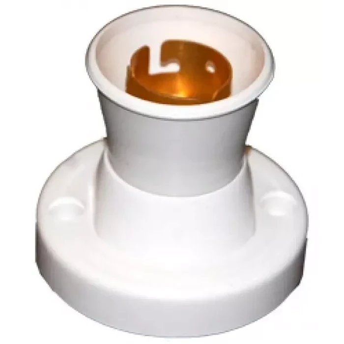 Anchor General Accessories Penta 6A Batten Type B22 Lamp Holder with Metal Ring 240V | Heavy-Duty Surface Ceiling & Wall Light Base in White | 39800