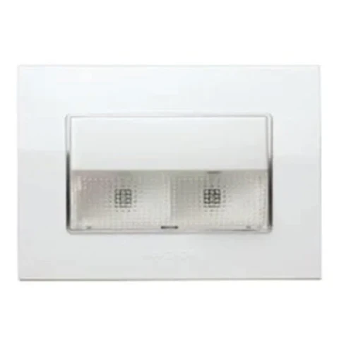 Anchor Penta Modular 3M LED Footlight with Gina Plate (Cool Day Light 5000K-6500K, White & Black Options) | 230V Recessed Staircase & Pathway Step Light | 65705-C / 65705B-C
