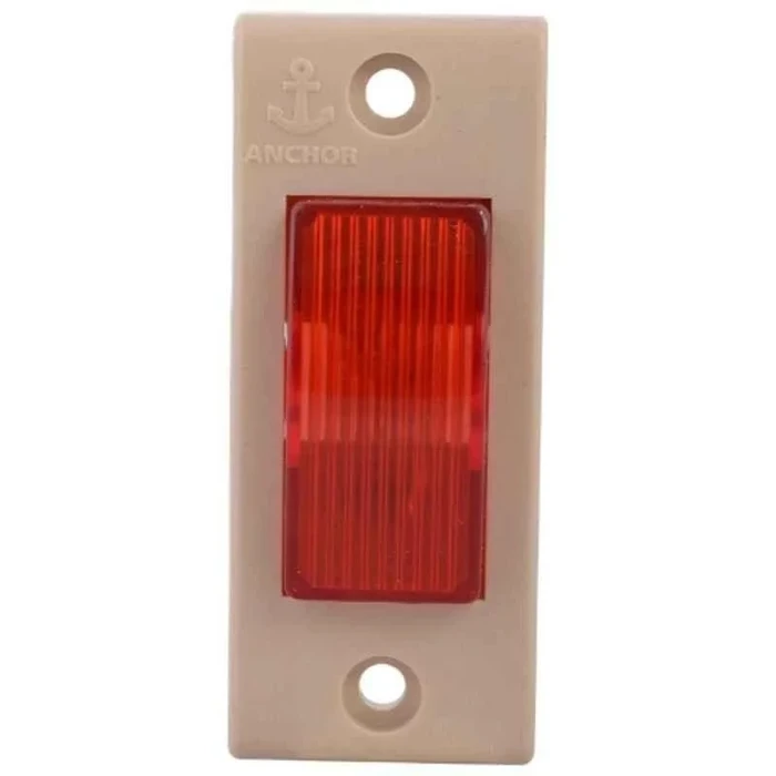 Anchor Penta Urea Neon Night Lamp 240V | Flame-Retardant Thermoset Wall Luminescent Indicator in White (38273) & Ivory (50359)